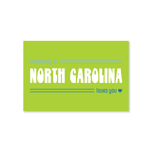 North Carolina Loves You Post Card Set