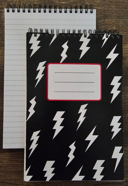 LIGHTNING BOLT SPIRAL NOTEBOOK