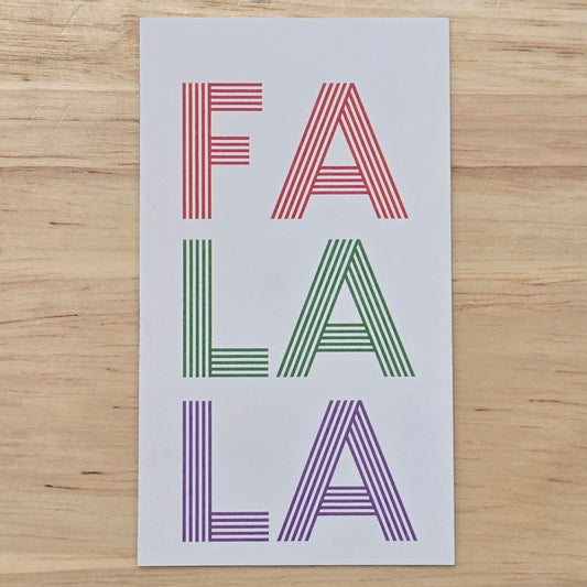 FA LA LA GIFT TAG