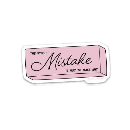 Worst Mistake Vinyl Sticker