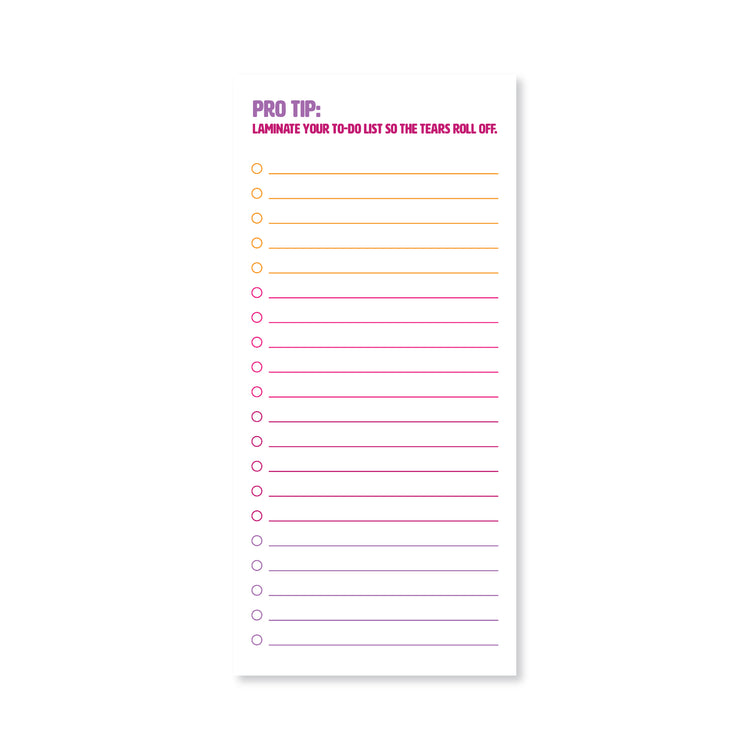 Laminate List Pad