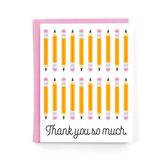 Thank You Pencils Card