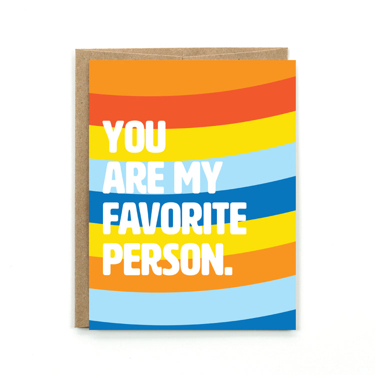 Favorite Person Card