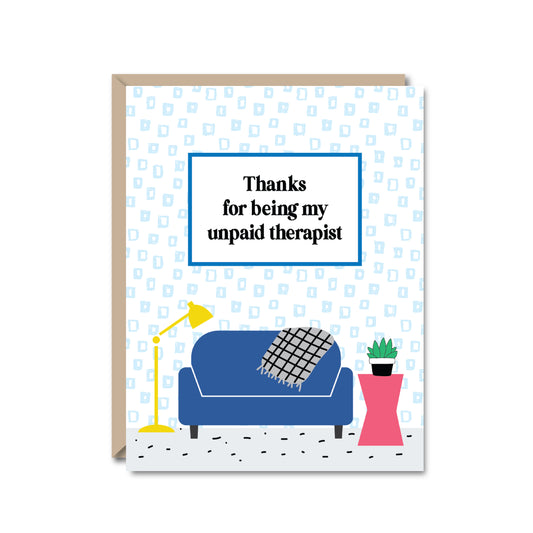 Unpaid Therapist Card