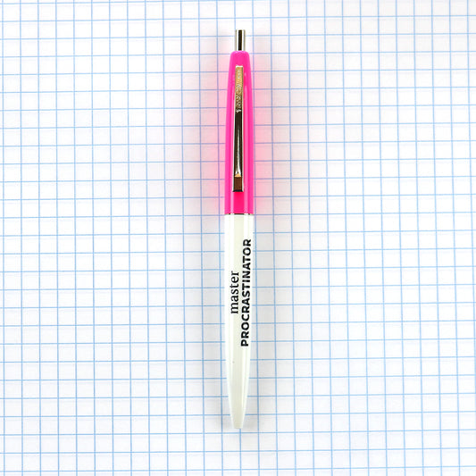 Pink Top - Master Procrastinator Pen