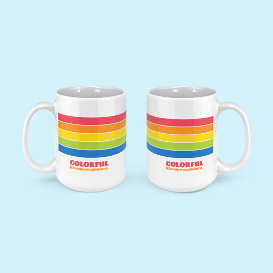 Colorful Vocabulary Mug