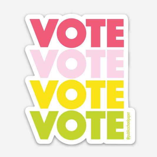 Vote Vinyl Sticker