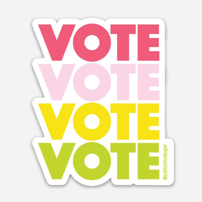 Vote Vinyl Sticker