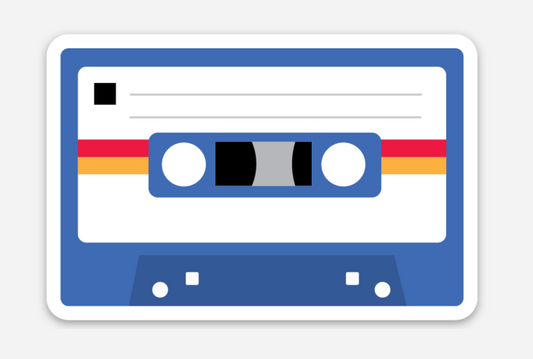 Cassette Tape Vinyl Sticker