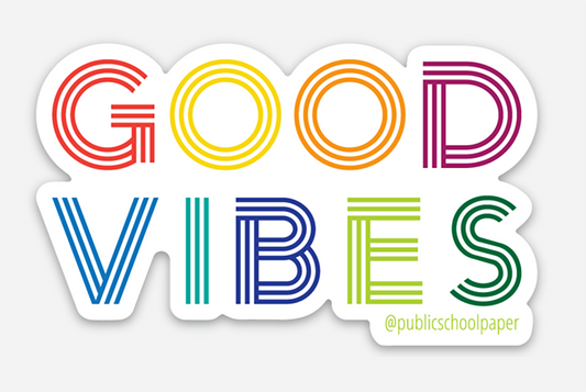 Good Vibes Vinyl Sticker