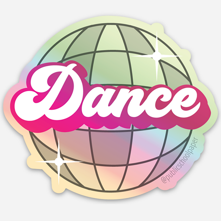 Holographic Dance Vinyl Sticker