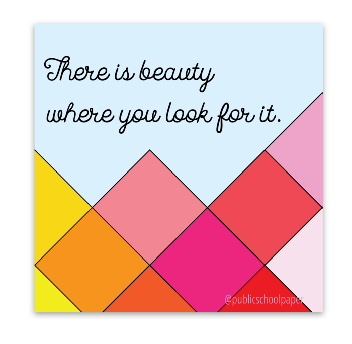 Look for Beauty Vinyl Sticker