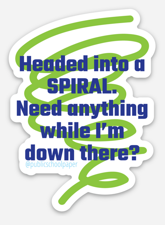 Spiral Vinyl Sticker