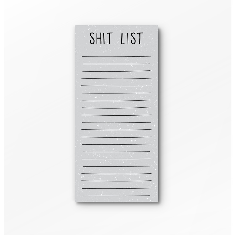 Shit List Notepad