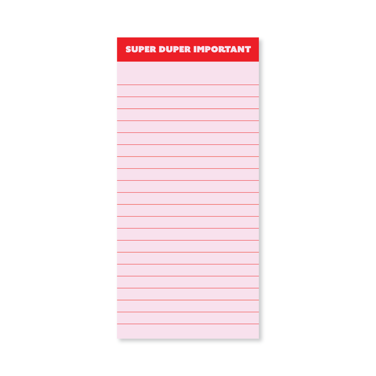 Super Duper Important List Pad