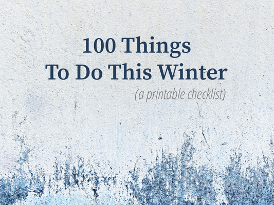 Winter Activity List